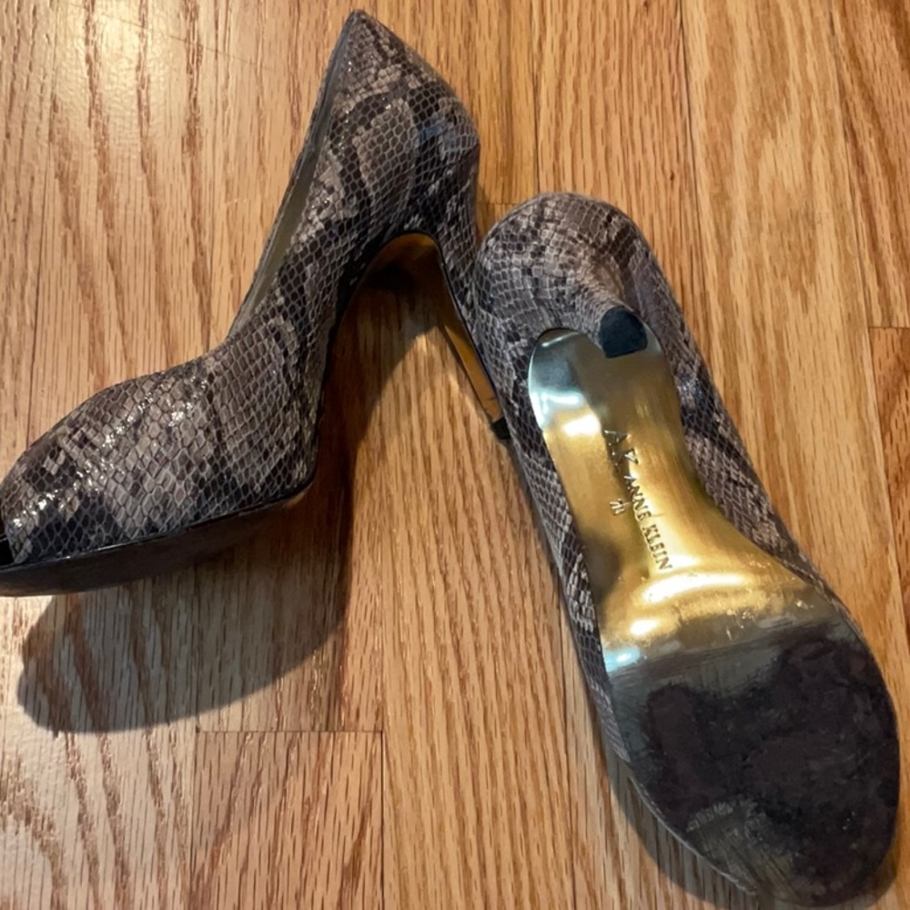 Python Print Peep Toe Sz 7 - image 3
